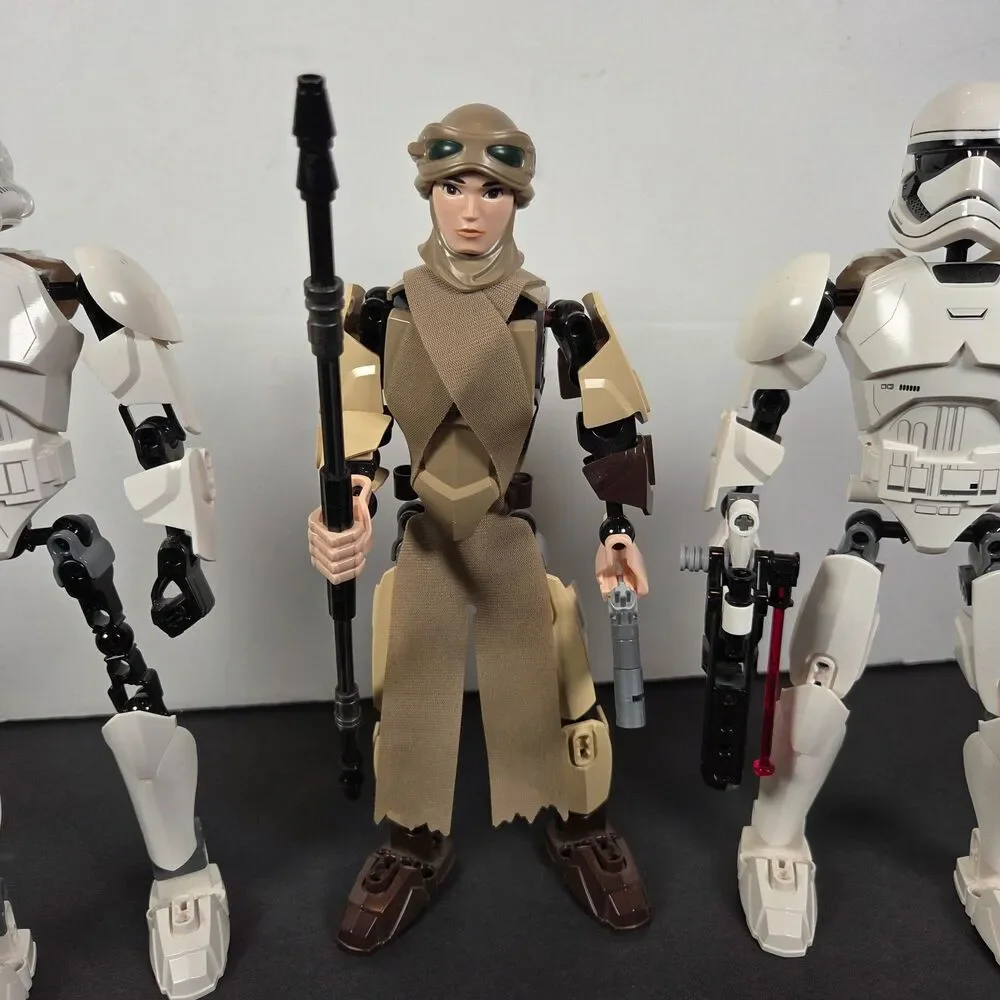 LEGO Star Wars Buildable Figures Rey 75113 First Order Stormtrooper 75114 75531
